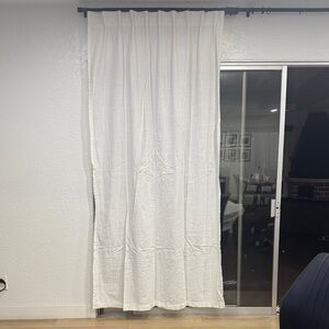 Elegant White Curtain Panel